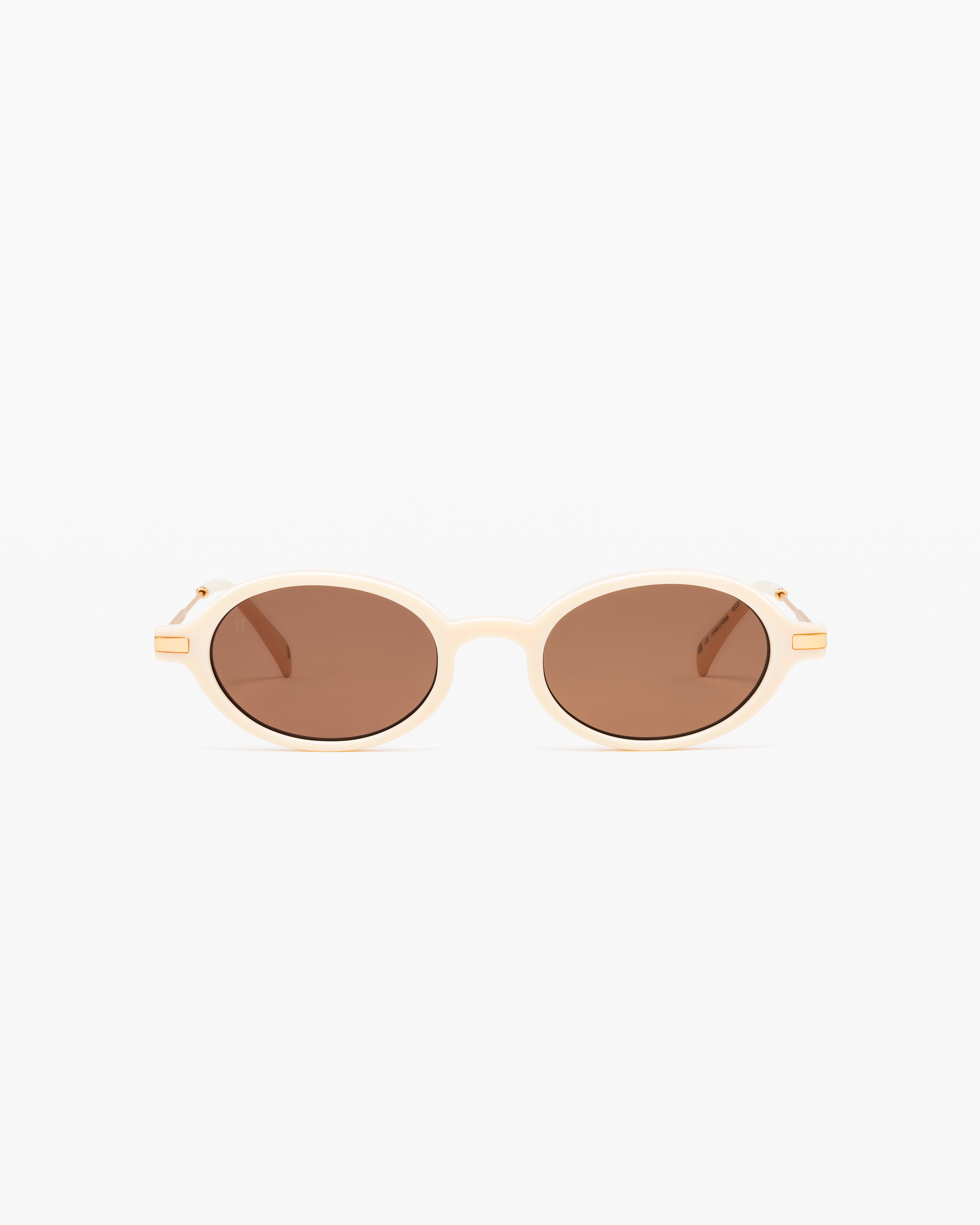 jimmy-fairly-la-elvie-lunettes-de-soleil-ovale-cr-me-medium-femme image 1