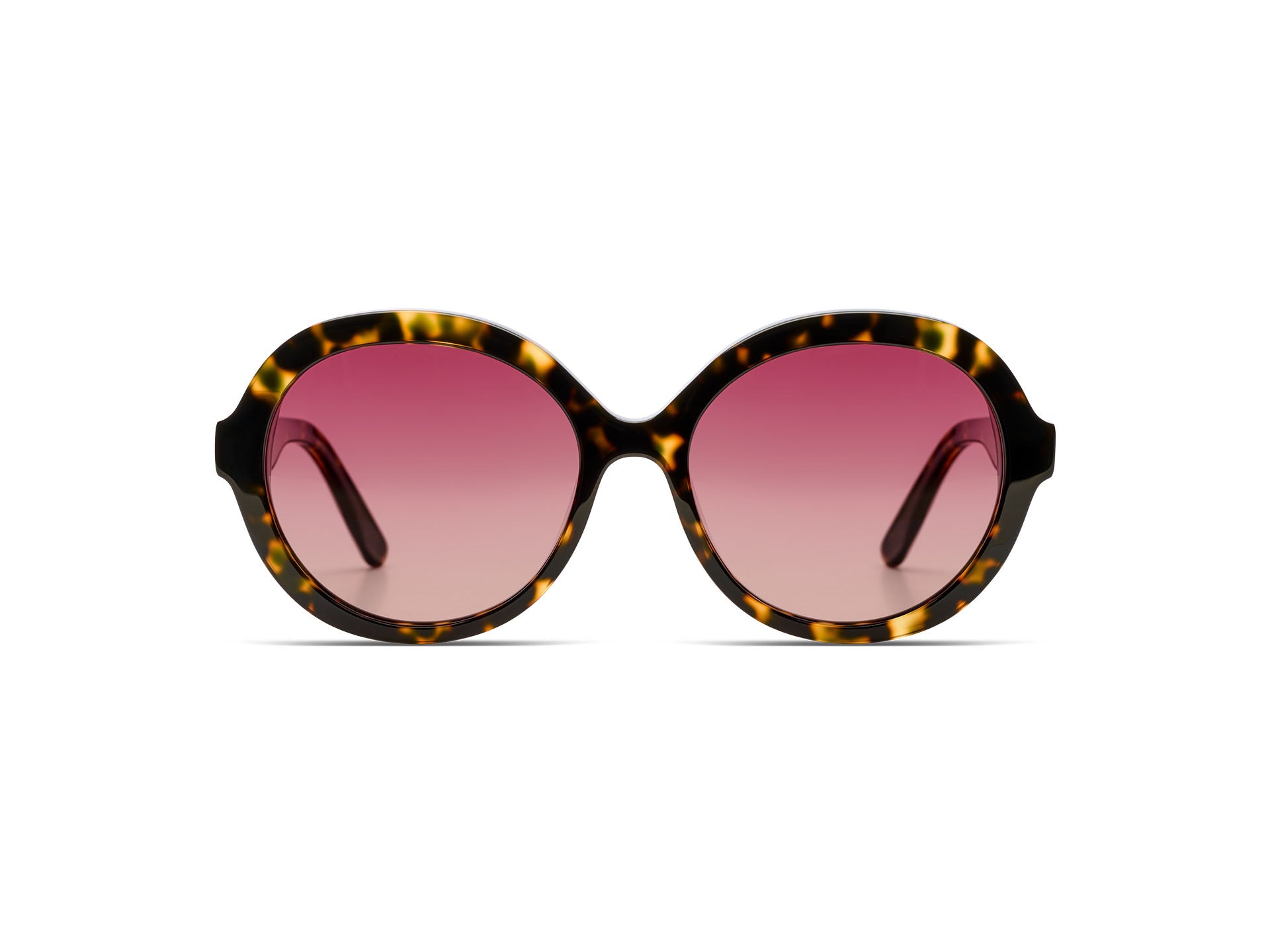 komono-misty-giraffe-lunettes-de-soleil-rondes-oversize-caille-translucide-prote image 2