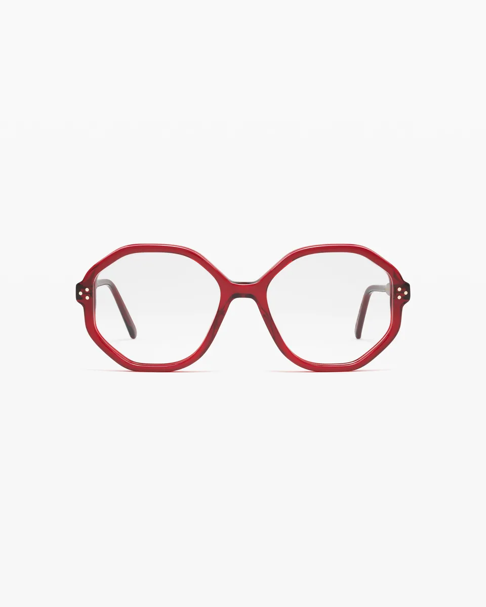 jimmy-fairly-la-prune-lunettes-de-vue-hexagonales-rouges-medium-fabriqu-es-en-fr image 1