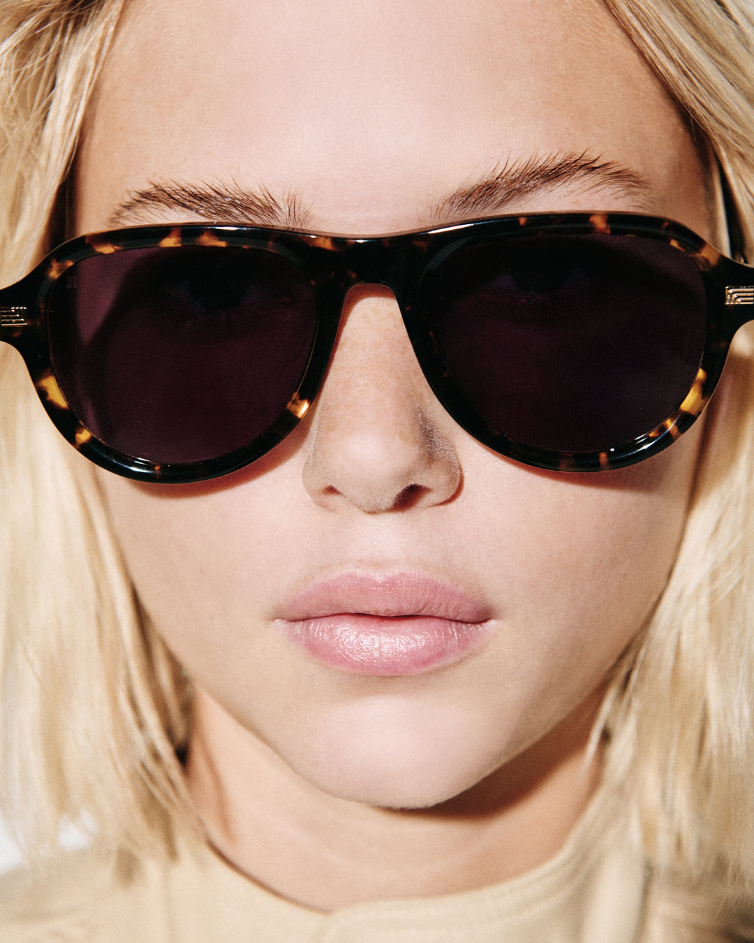 jimmy-fairly-la-sao-lunettes-de-soleil-aviateur-en-ac-tate-caille-fonc-e image 2