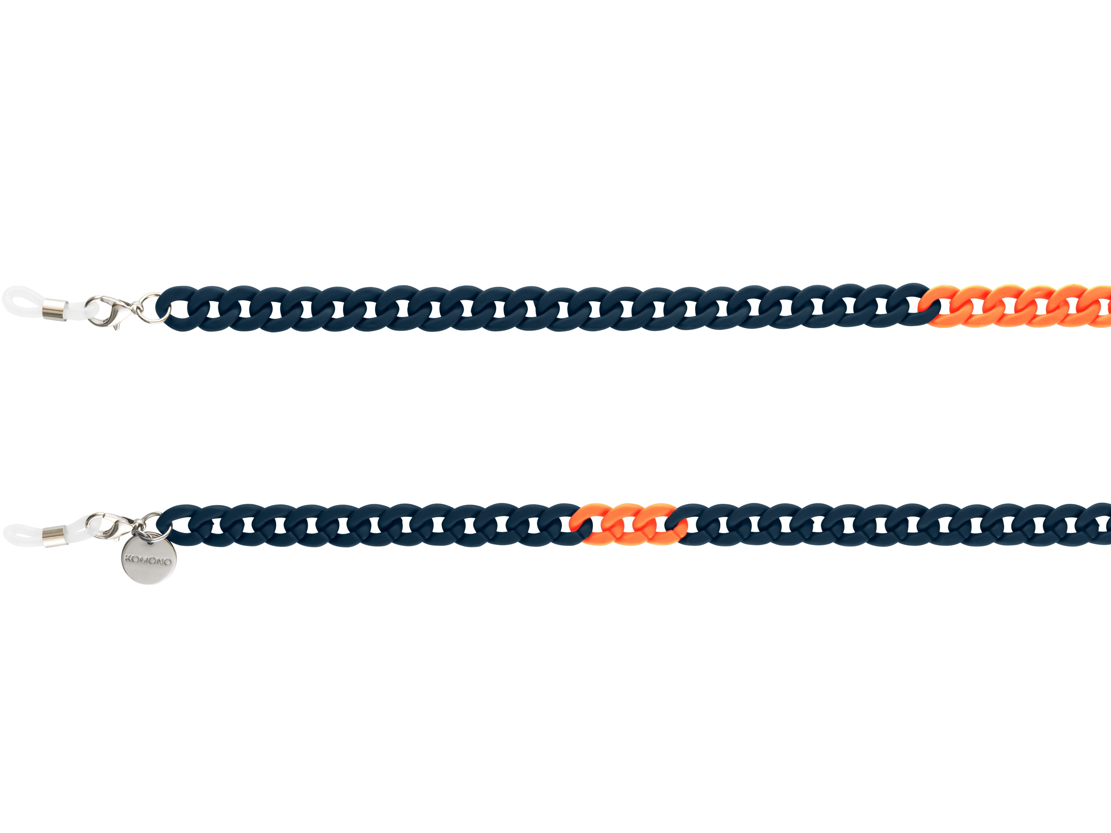 komono-brooks-xs-neon-light-lunettes-adulte-bleu-nuit-et-orange-n-on image 2