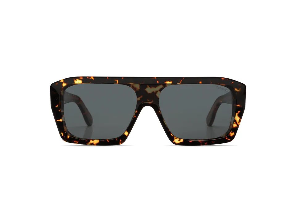 komono-aksel-flake-lunettes-de-soleil-carr-es-caille-orange-ac-tate-cologique image 1