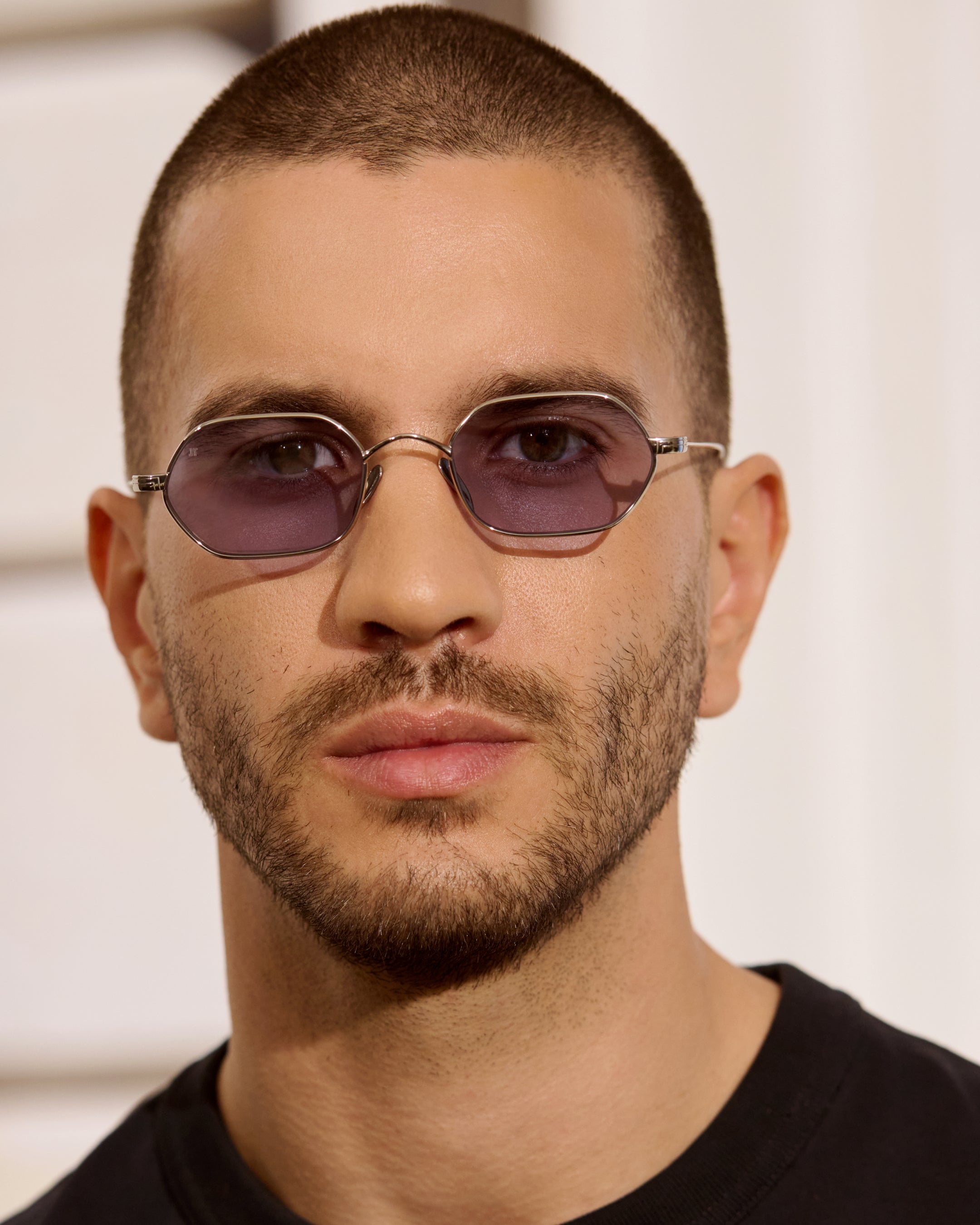 jimmy-fairly-la-gio-lunettes-de-soleil-ovales-m-tal-argent-homme image 2