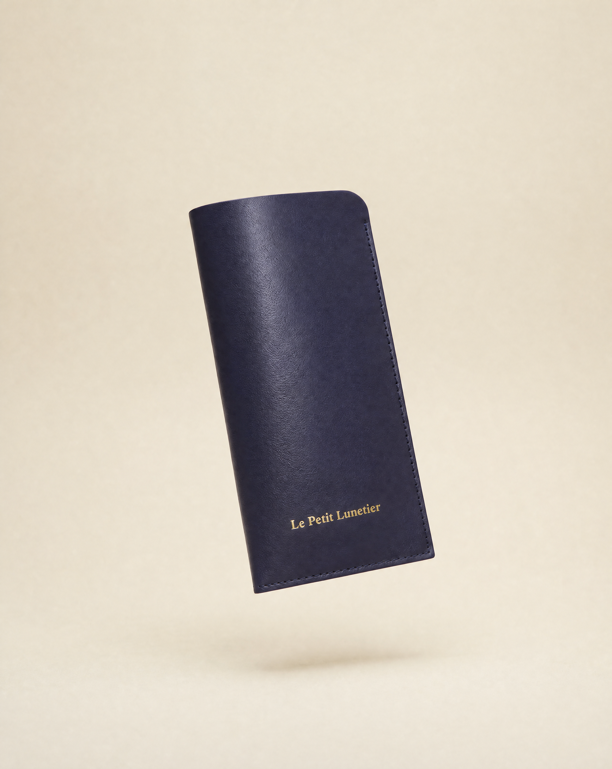 le-petit-lunetier-pochette-bleue-en-cuir-tui-souple-pour-lunettes image 1