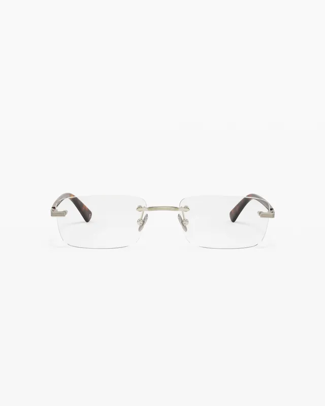 jimmy-fairly-la-wald-lunettes-de-vue-rectangulaire-argent-homme-visage-large image 1