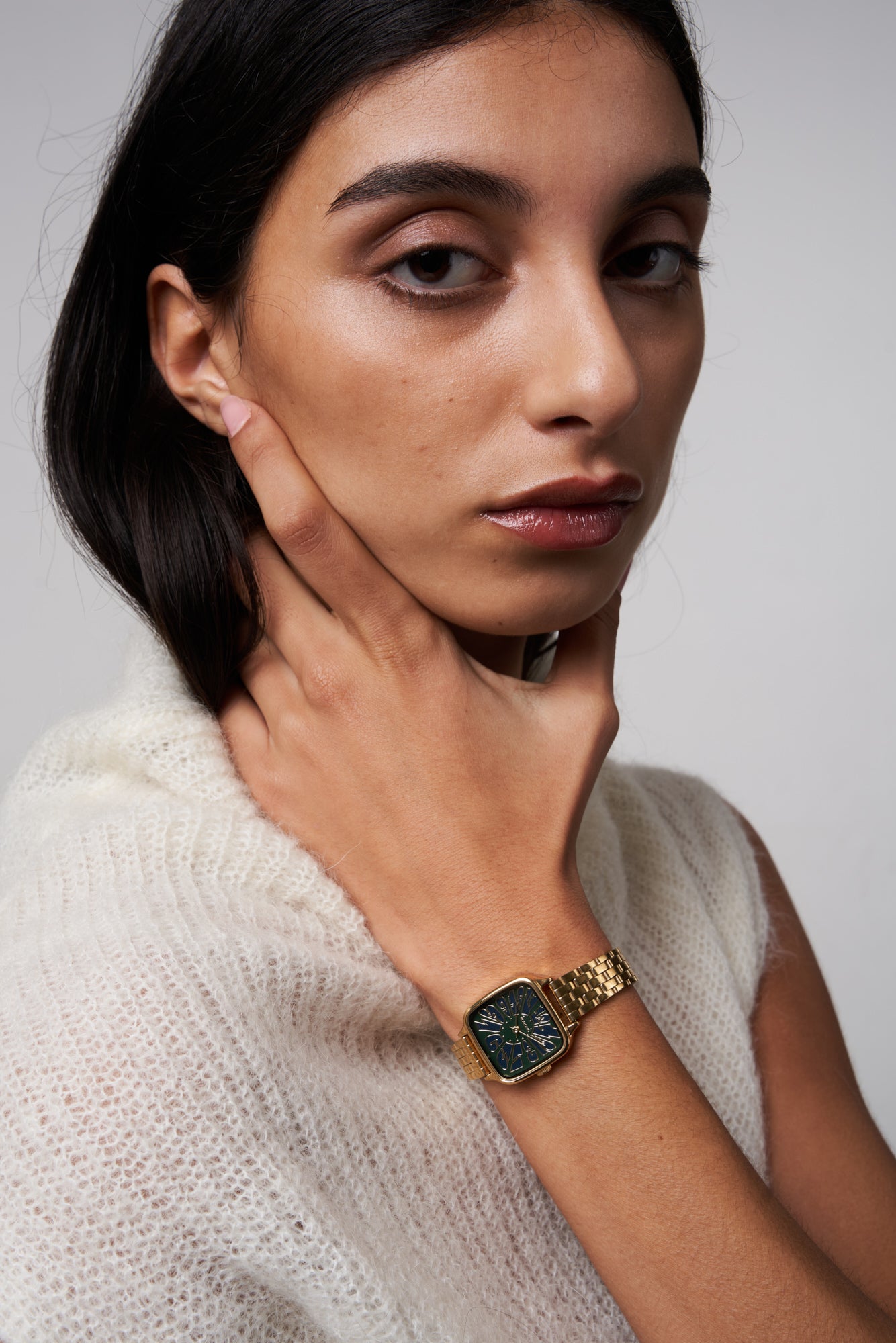 komono-kate-flower-estate-gold-green-montre-acier-inoxydable image 4