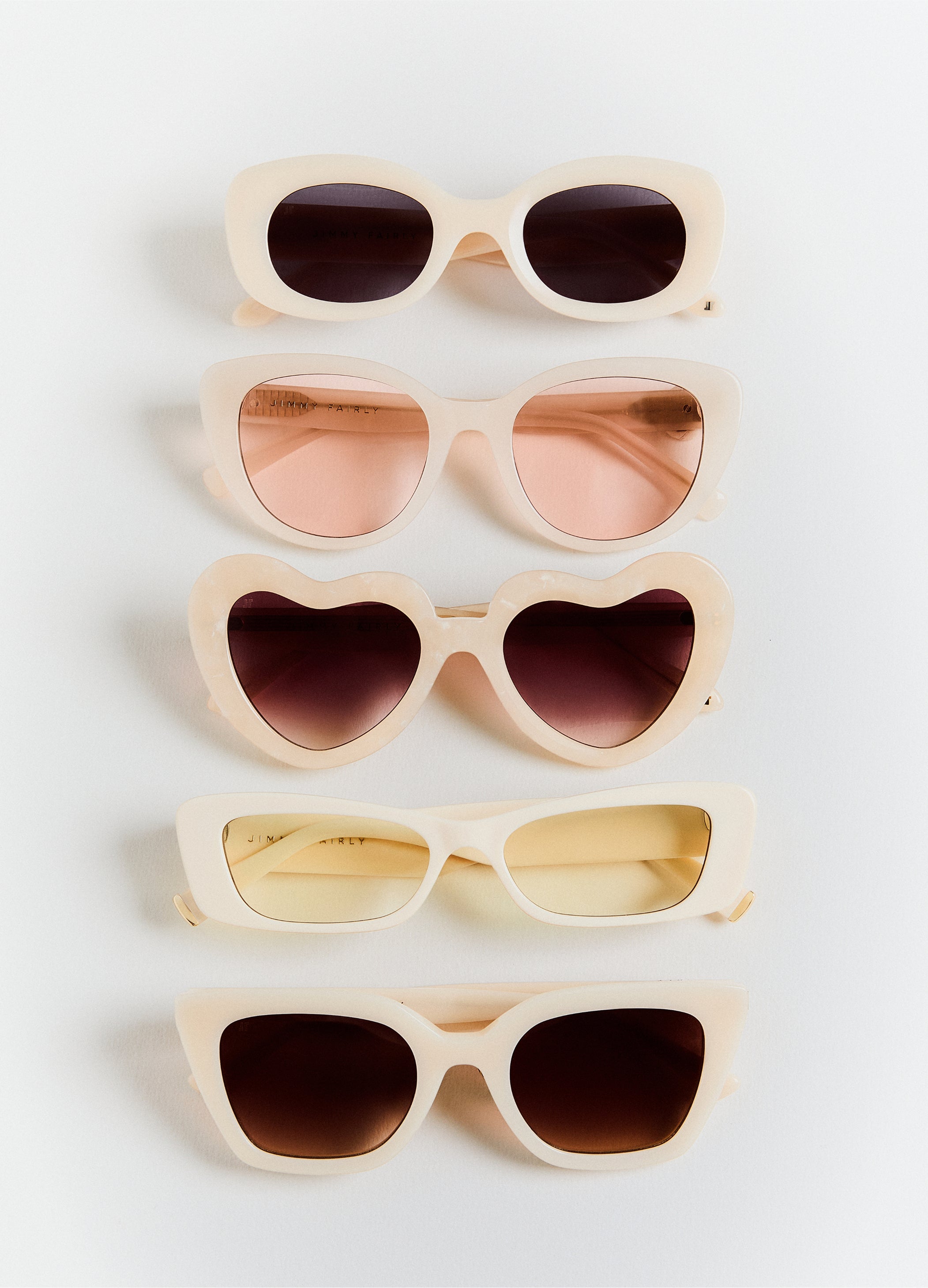 jimmy-fairly-la-olbia-lunettes-de-soleil-rectangulaires-cru-en-ac-tate-design-do image 2