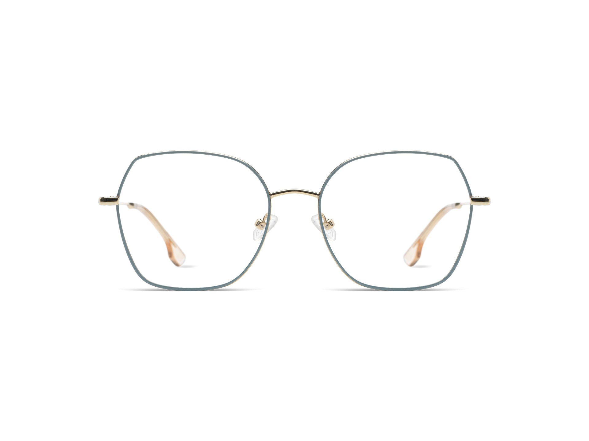 komono-dana-babyblue-white-gold-glossy-lunettes-de-vue-papillon-acier image 1