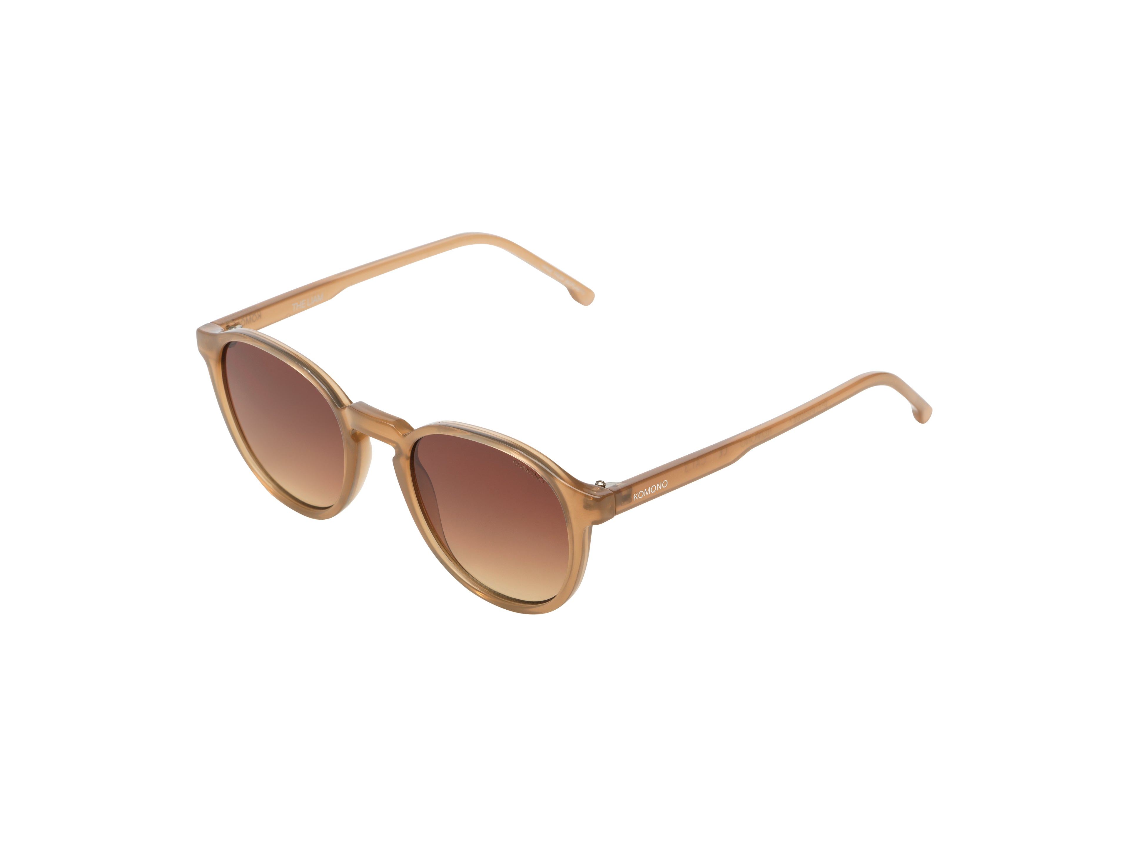 komono-liam-sahara-lunettes-de-soleil-rondes-monture-bio-nylon-marron image 2