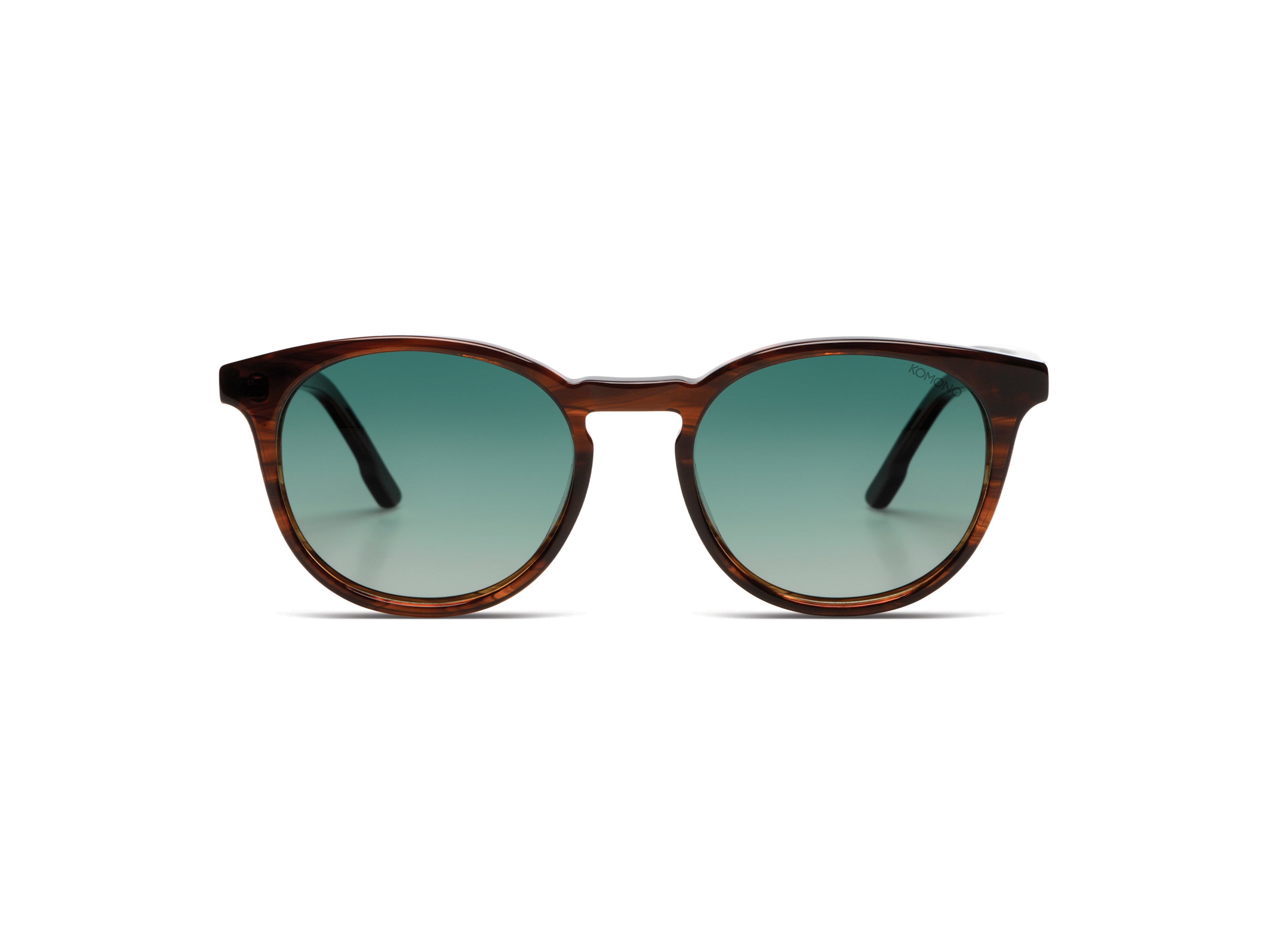 komono-hudson-wood-lunettes-de-soleil-rondes-en-ac-tate-cologique image 1