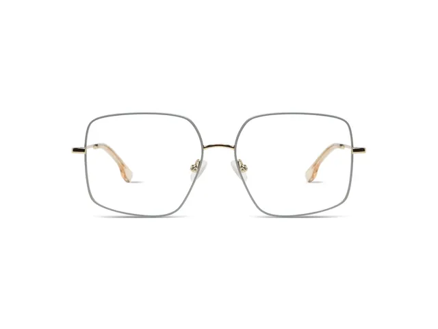 komono-amelia-babyblue-white-gold-glossy-lunettes-de-vue-aviateur-oversize image 1