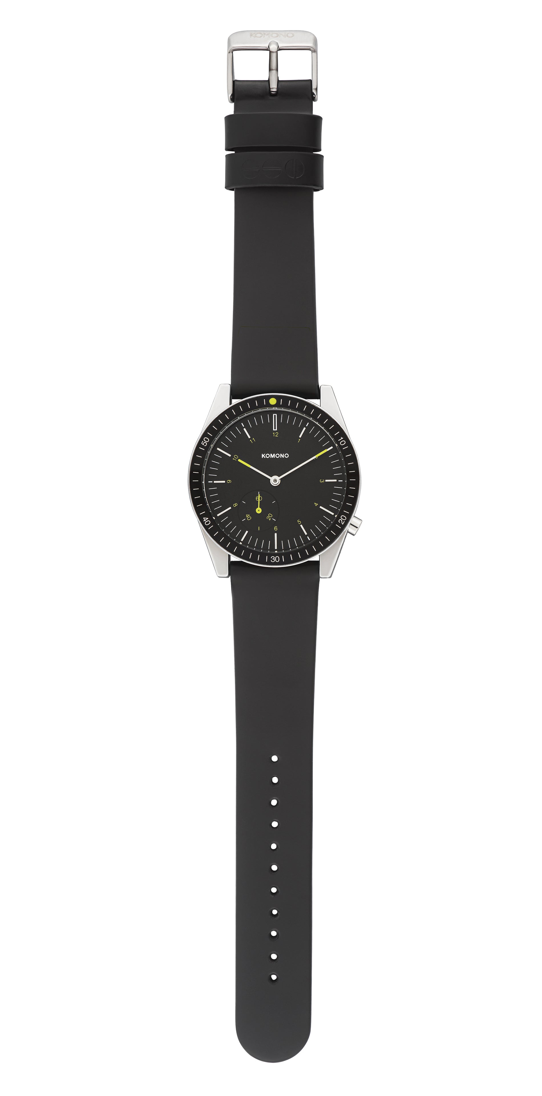 komono-ray-legacy-leather-black-montre-de-plong-e-modernis-e-chronom-tre-et-comp image 4