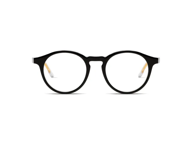 komono-archie-black-clear-lunettes-panto-classiques-pont-trou-de-serrure image 1