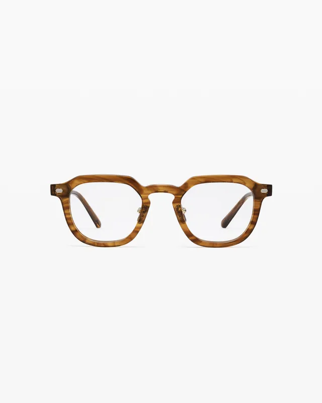 jimmy-fairly-la-ortis-l-lunettes-de-vue-rectangulaires-en-ac-tate-marron-homme image 1
