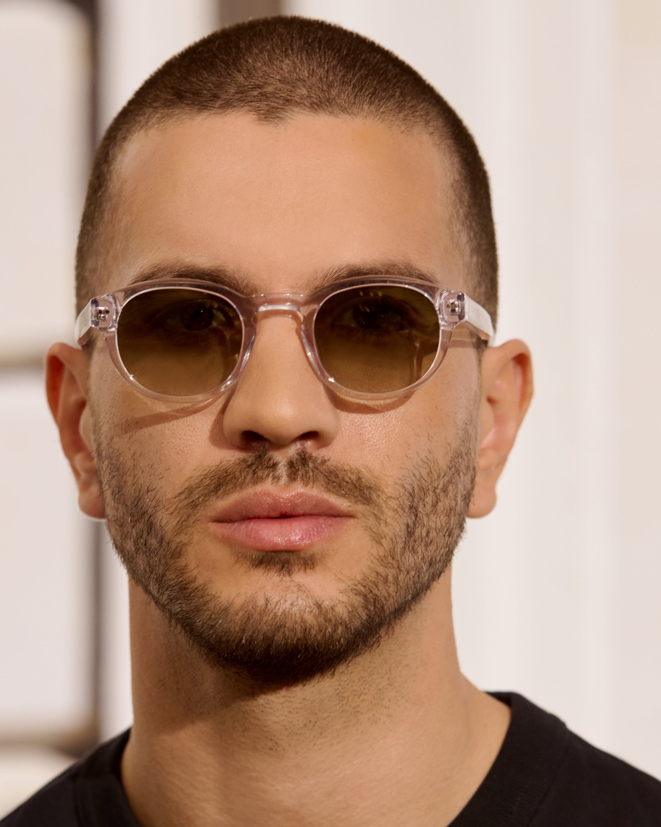 jimmy-fairly-la-azur-jf-colors-l-lunettes-de-soleil-homme-rondes-transparentes image 2