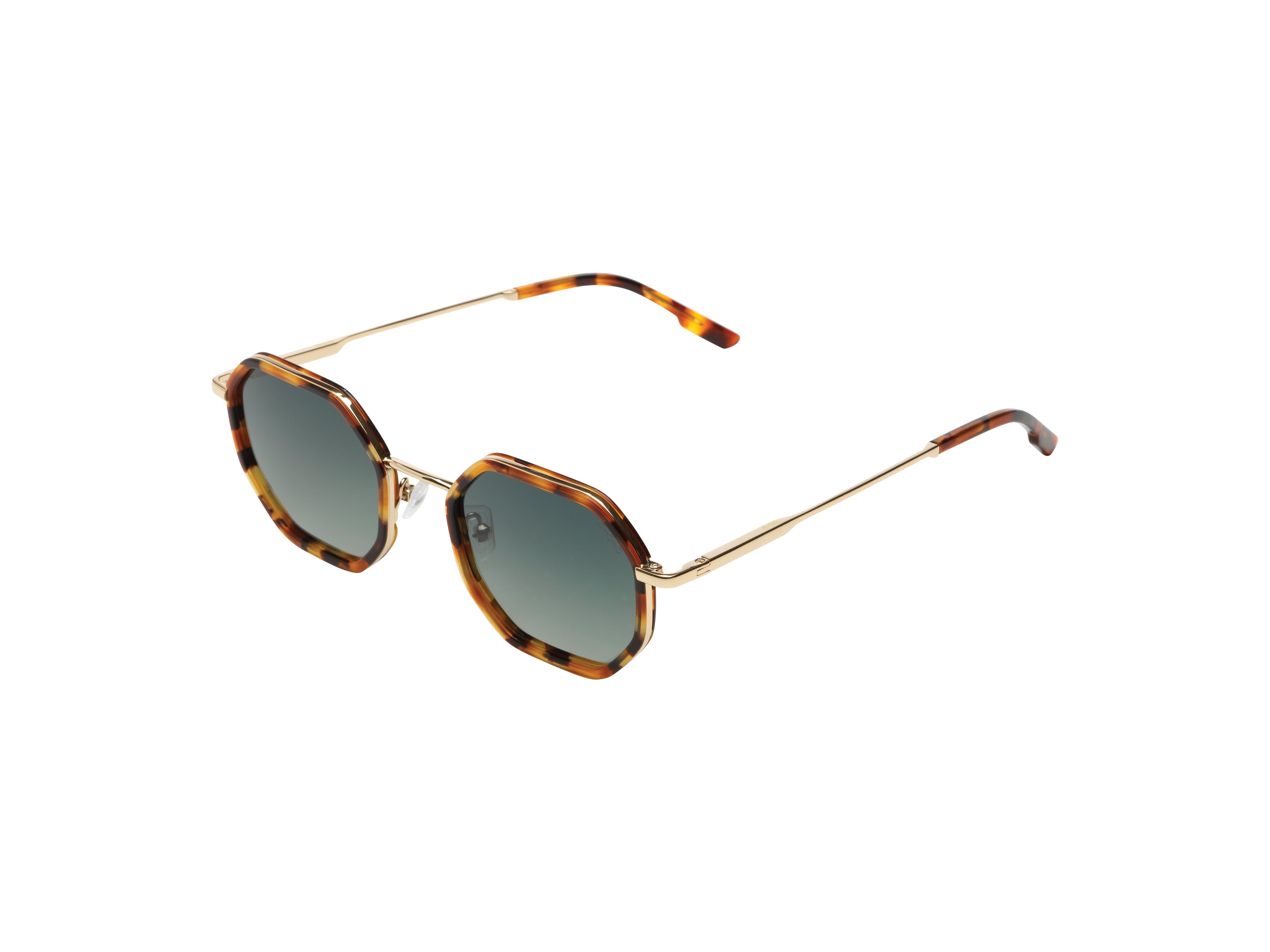 komono-baker-maple-white-gold-lunettes-de-soleil-octogonales-polaris-es image 2