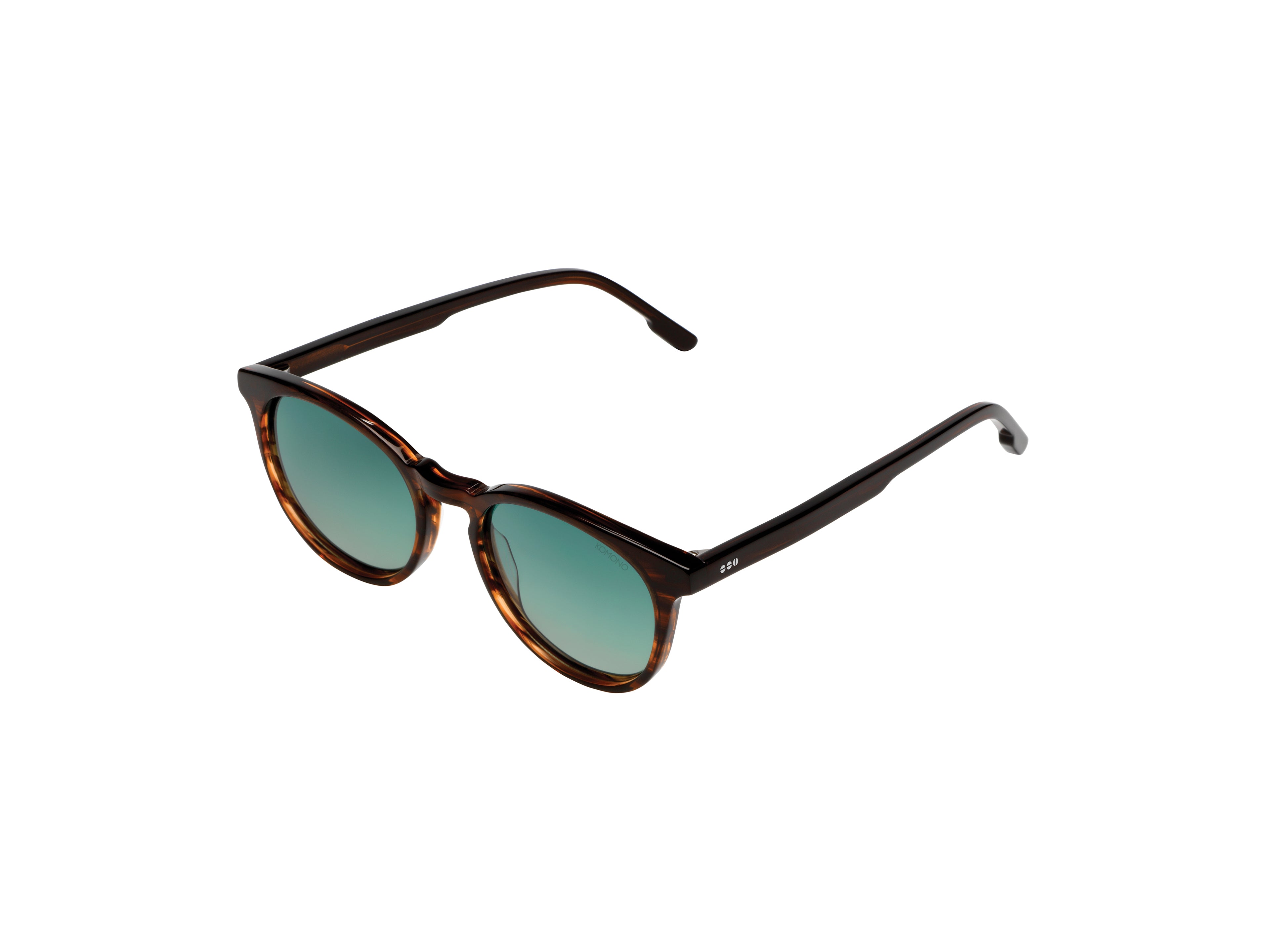 komono-hudson-wood-lunettes-de-soleil-rondes-en-ac-tate-cologique image 2