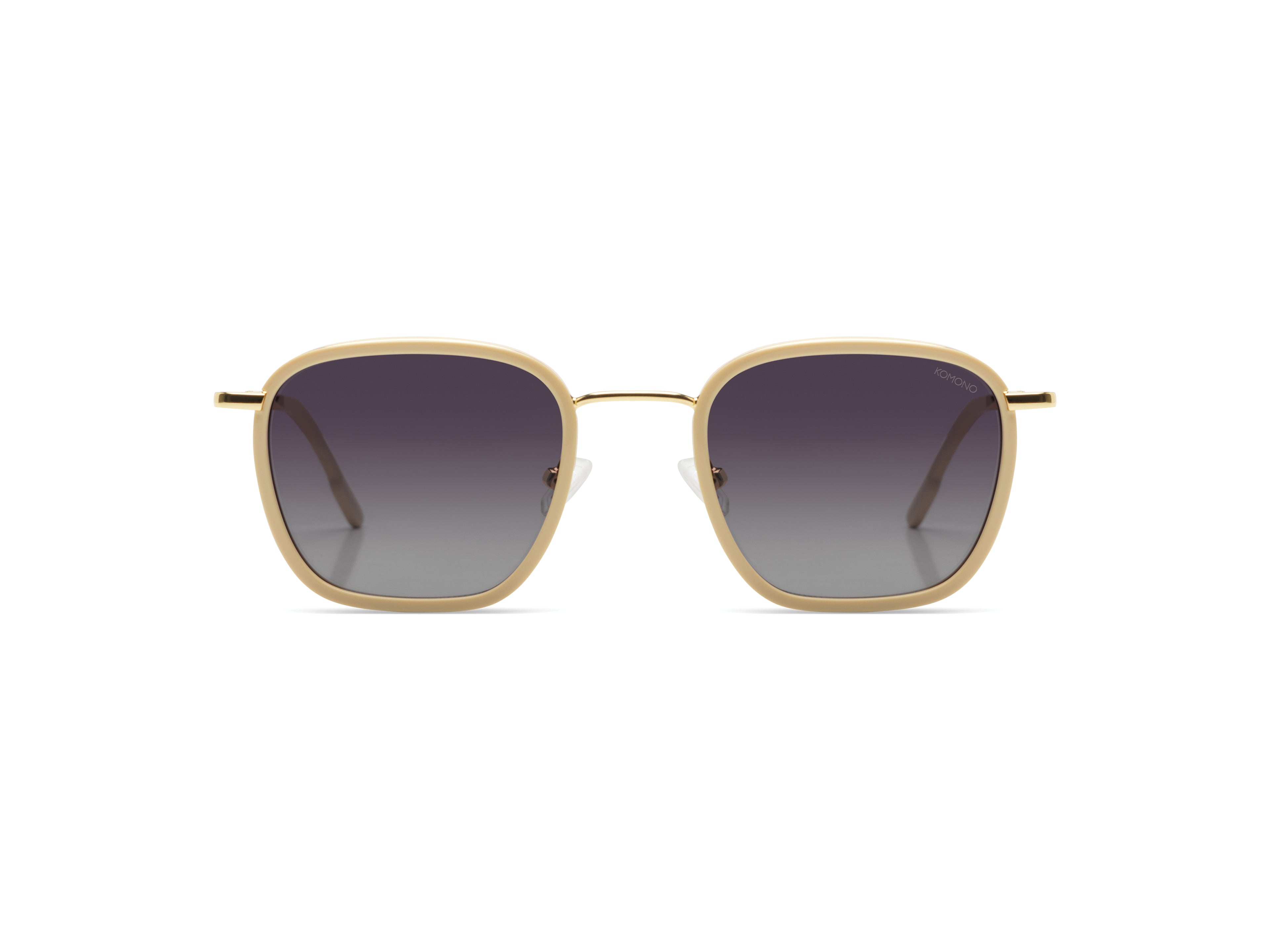 komono-adam-marshmallow-gold-lunettes-de-soleil-carr-es-polaris-es image 1