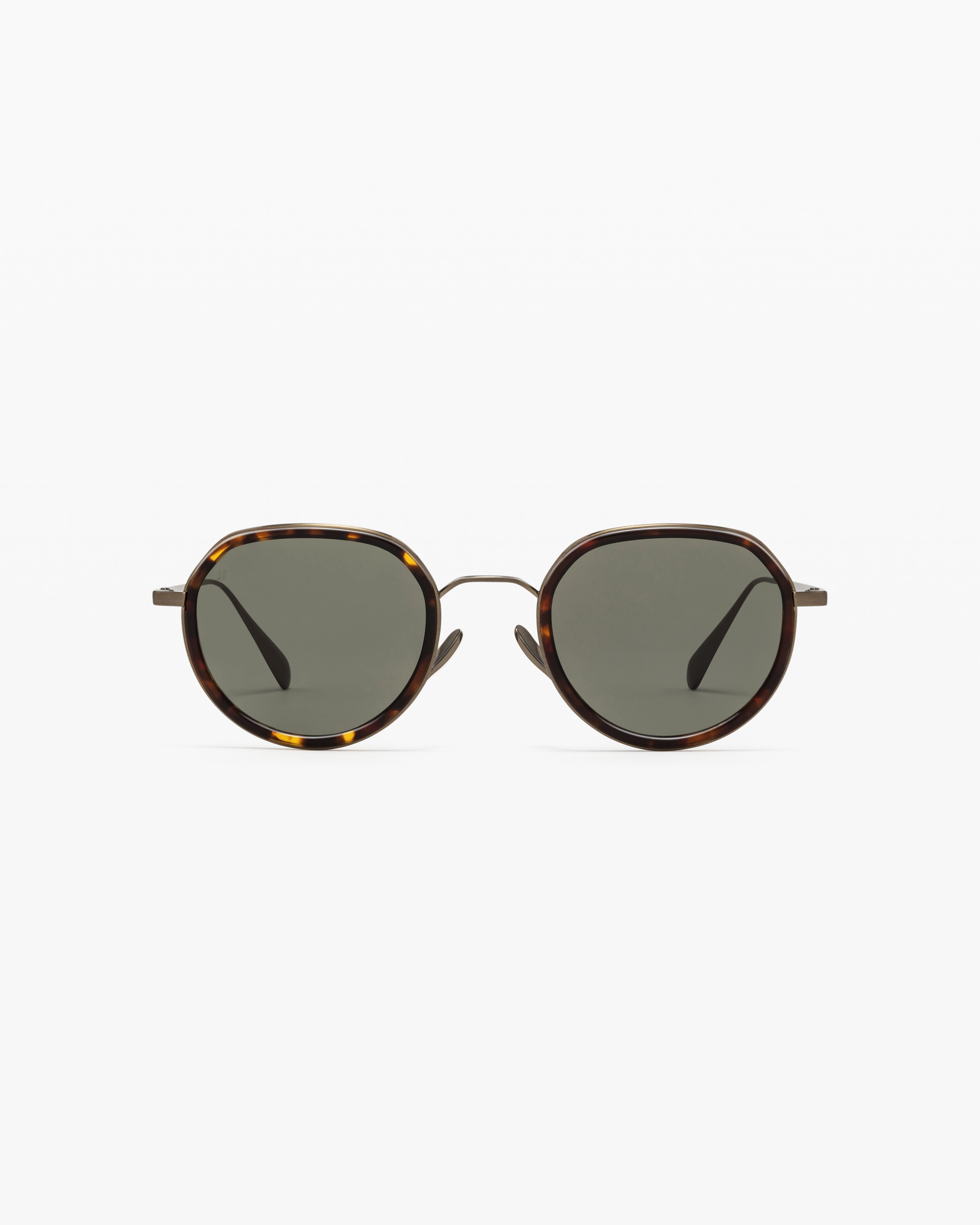 jimmy-fairly-la-spiaggia-lunettes-de-soleil-rondes-caille-fonc-e-homme image 1