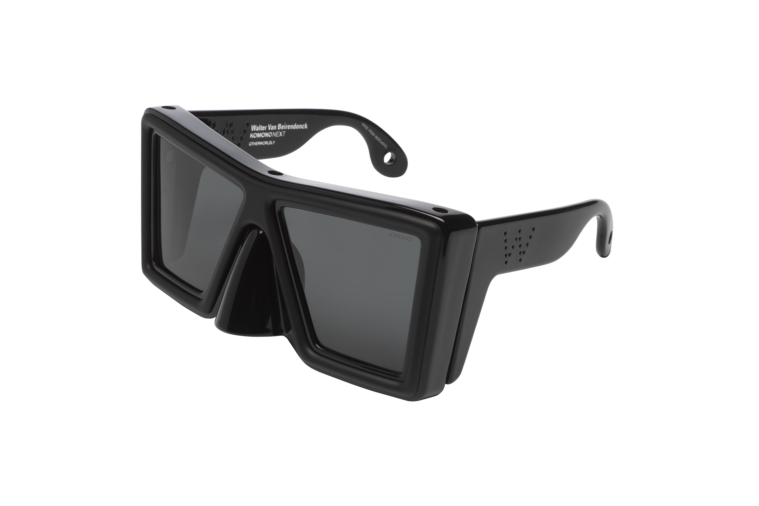 komono-otherworldly-black-lunettes-de-soleil-dition-walter-van-beirendonck-coupe image 2