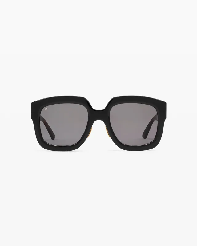 jimmy-fairly-studio-08-lunettes-de-soleil-carr-es-oversize-ac-tate-noir image 1