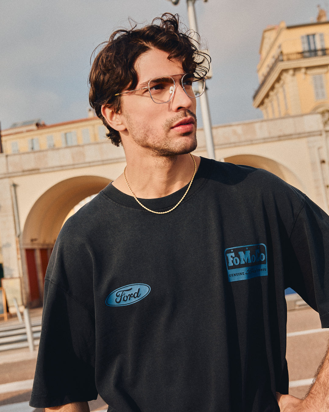 jimmy-fairly-la-rocky-lunettes-de-vue-aviateur-dor-es-homme image 2