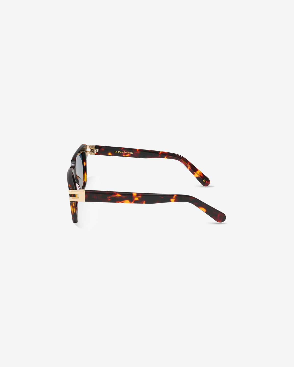 le-petit-lunetier-sorrento-ecaille-lunettes-de-soleil-rectangulaires-rivets-dor- image 5