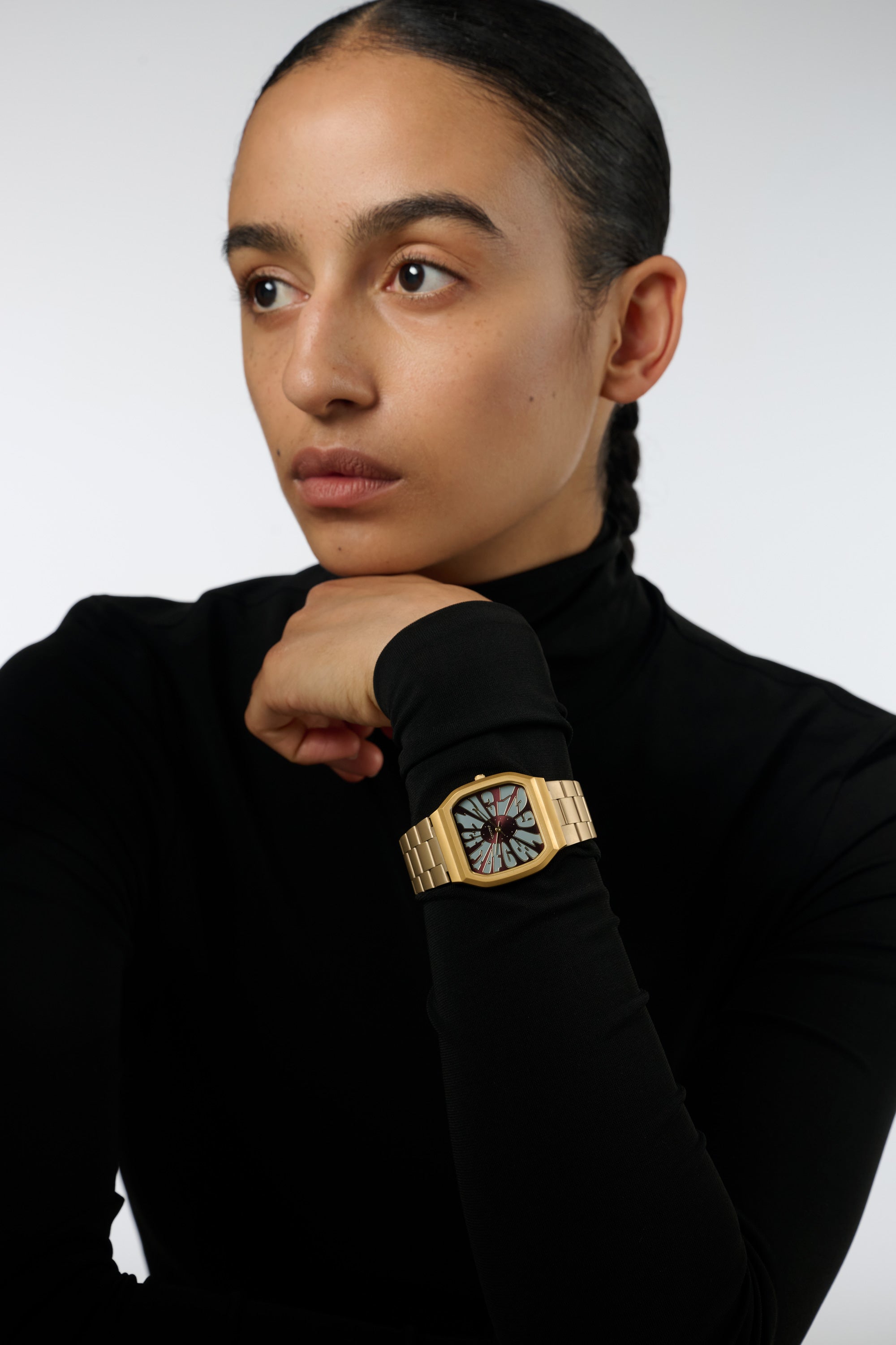 komono-max-flower-gold-maroon-blue-montre image 5