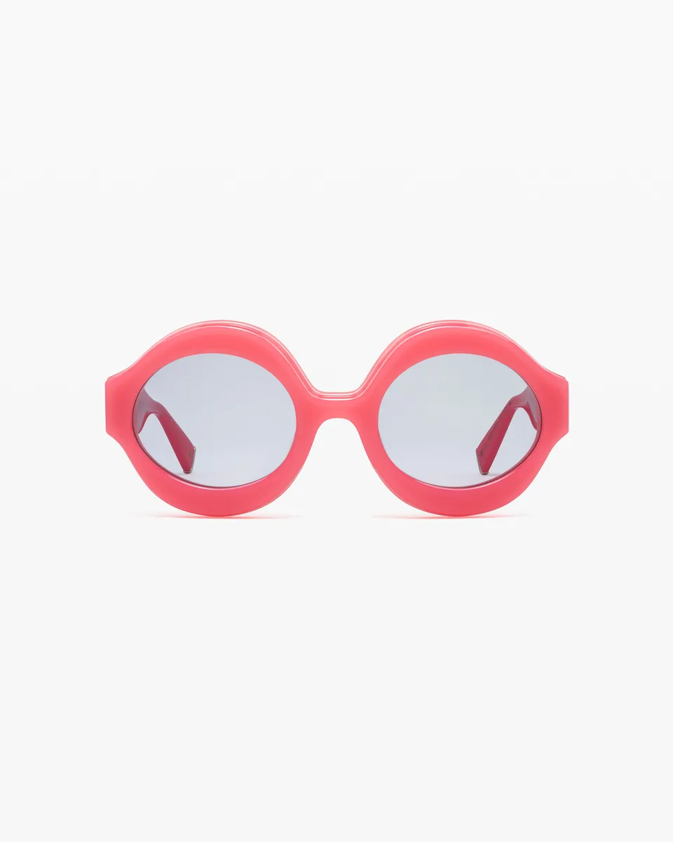 jimmy-fairly-la-mia-lunettes-de-soleil-rondes-oversize-en-ac-tate-rose-pour-femm image 1