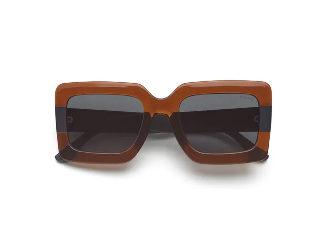 komono-lana-bronze-carbon-lunettes-de-soleil-rectangle-oversize image 1