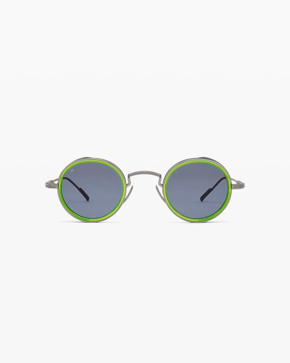 jimmy-fairly-la-larry-lunettes-de-soleil-rondes-titane-argent-medium-homme image 1