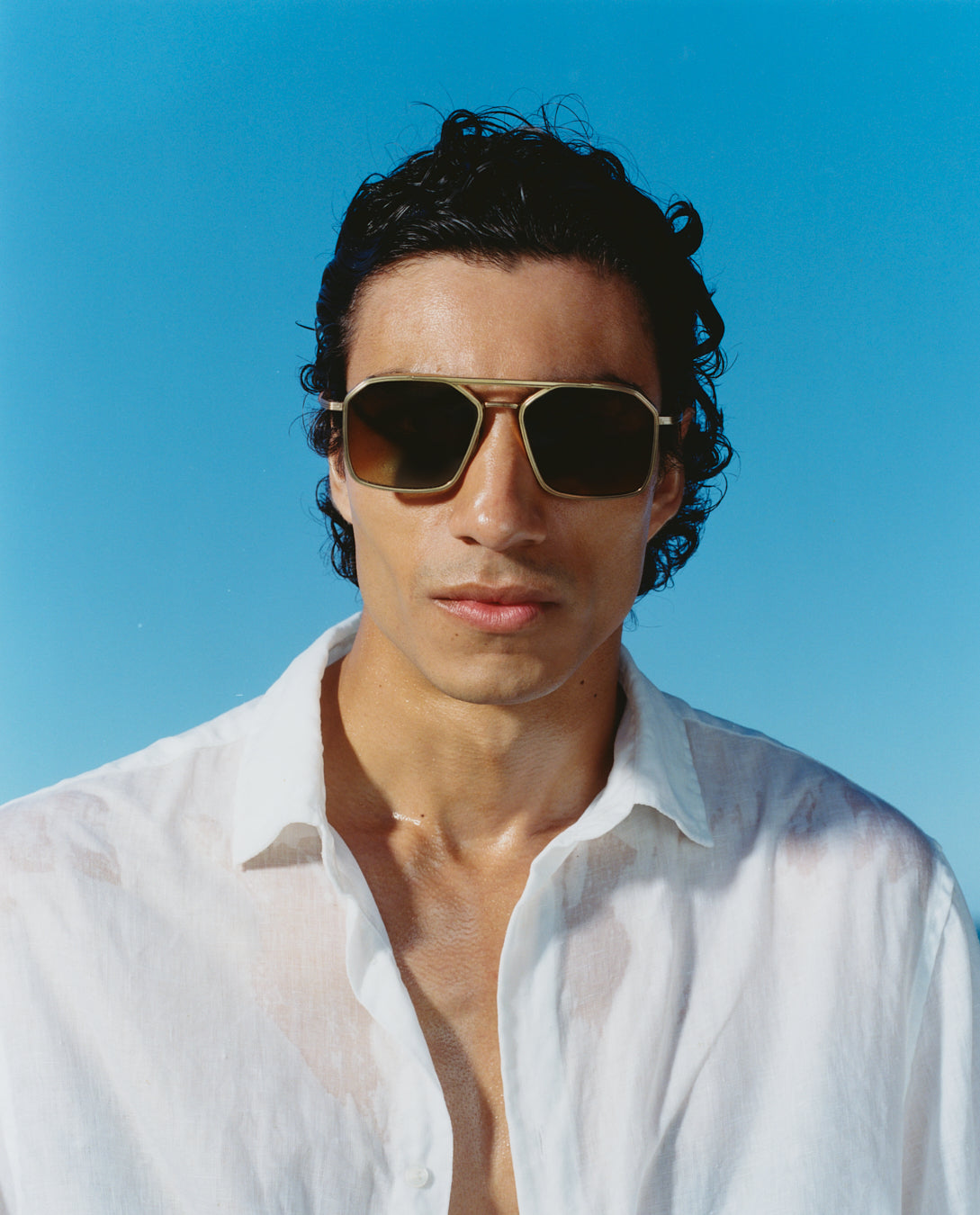 jimmy-fairly-la-pulse-lunettes-de-soleil-aviateur-titane-dor image 2
