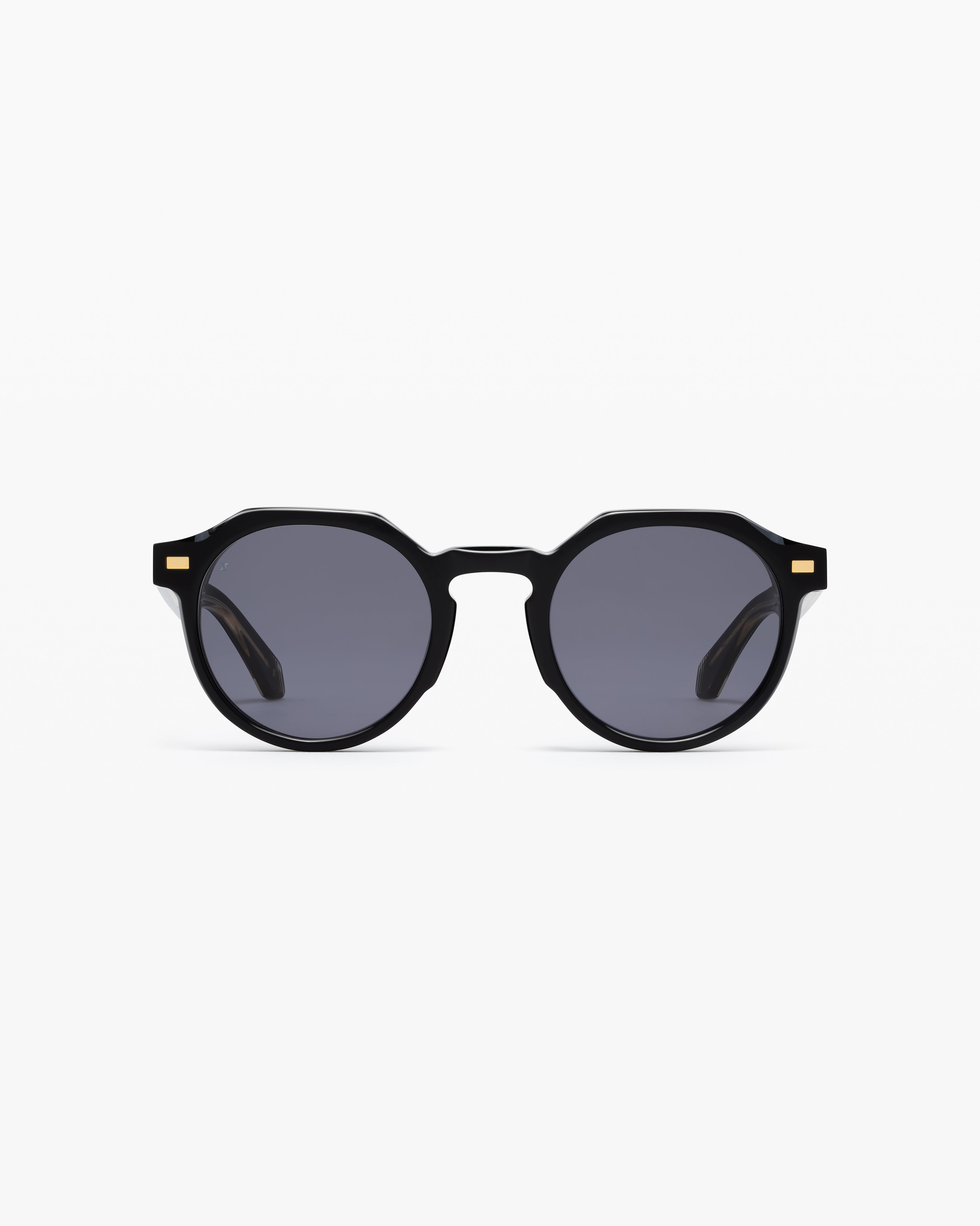 jimmy-fairly-la-warren-lunettes-de-soleil-rondes-oversize-noires-homme-m image 1