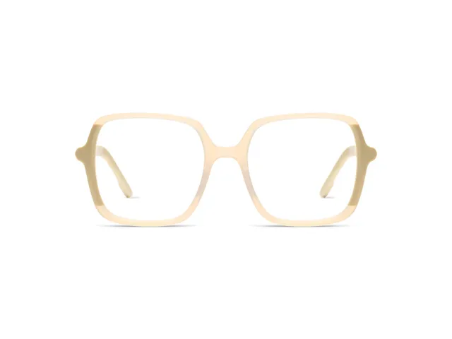 komono-barbara-milky-white-monture-optique-carr-e-oversize-blanc-laiteux image 1