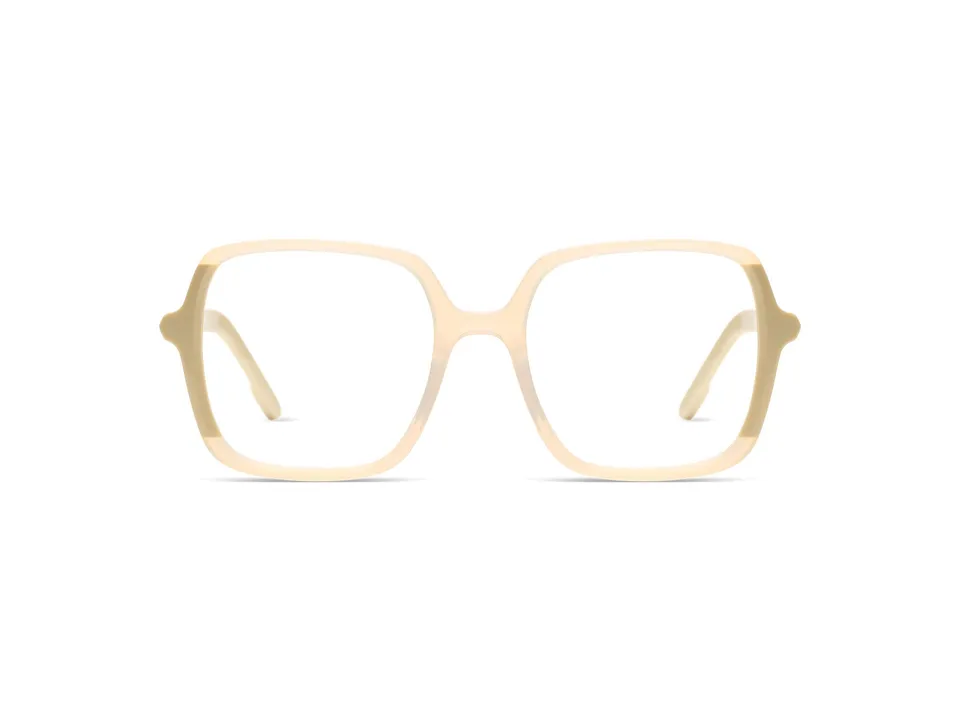 komono-barbara-milky-white-monture-optique-carr-e-oversize-blanc-laiteux image 1