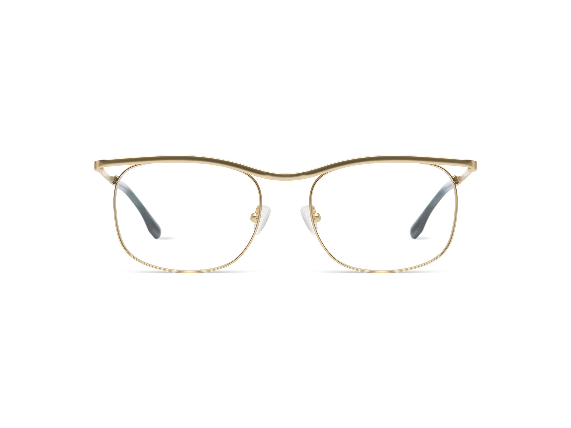 komono-justin-white-gold-matte-lunettes-de-vue-optiques-finition-mat-blanc-or image 1
