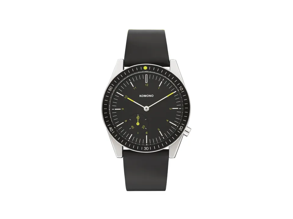 komono-ray-legacy-leather-black-montre-de-plong-e-modernis-e-chronom-tre-et-comp image 1