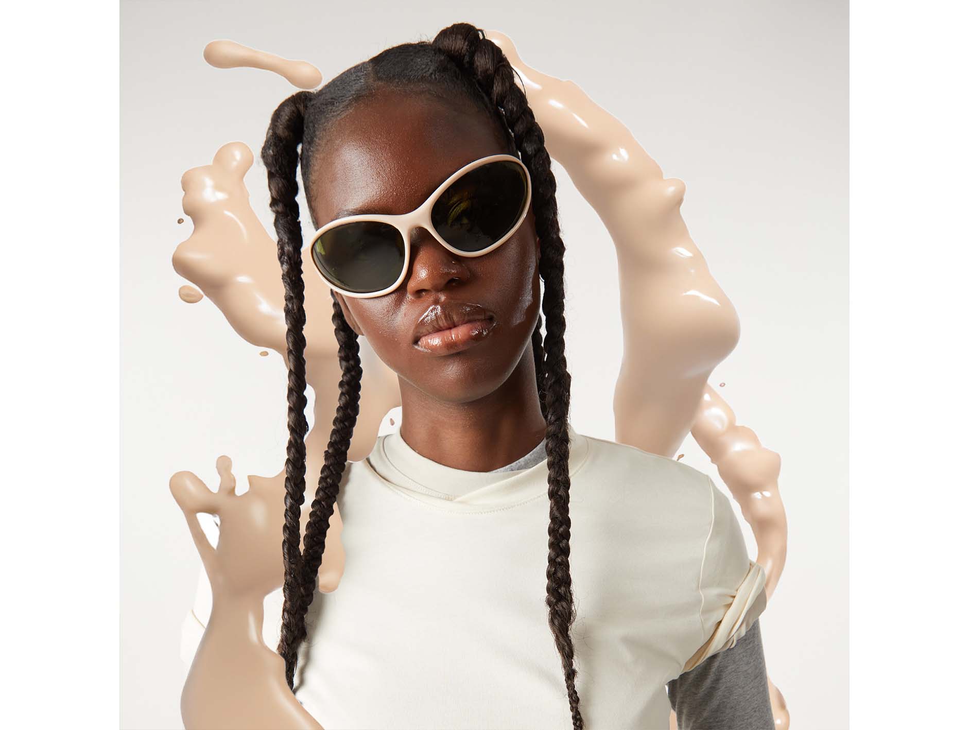 komono-the-glitch-almond-kaki-lunettes-de-soleil-en-bioplastique-verres-color-s- image 5