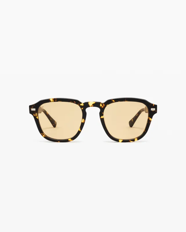 jimmy-fairly-la-headlight-lunettes-de-soleil-carr-es-caille-jaune image 1