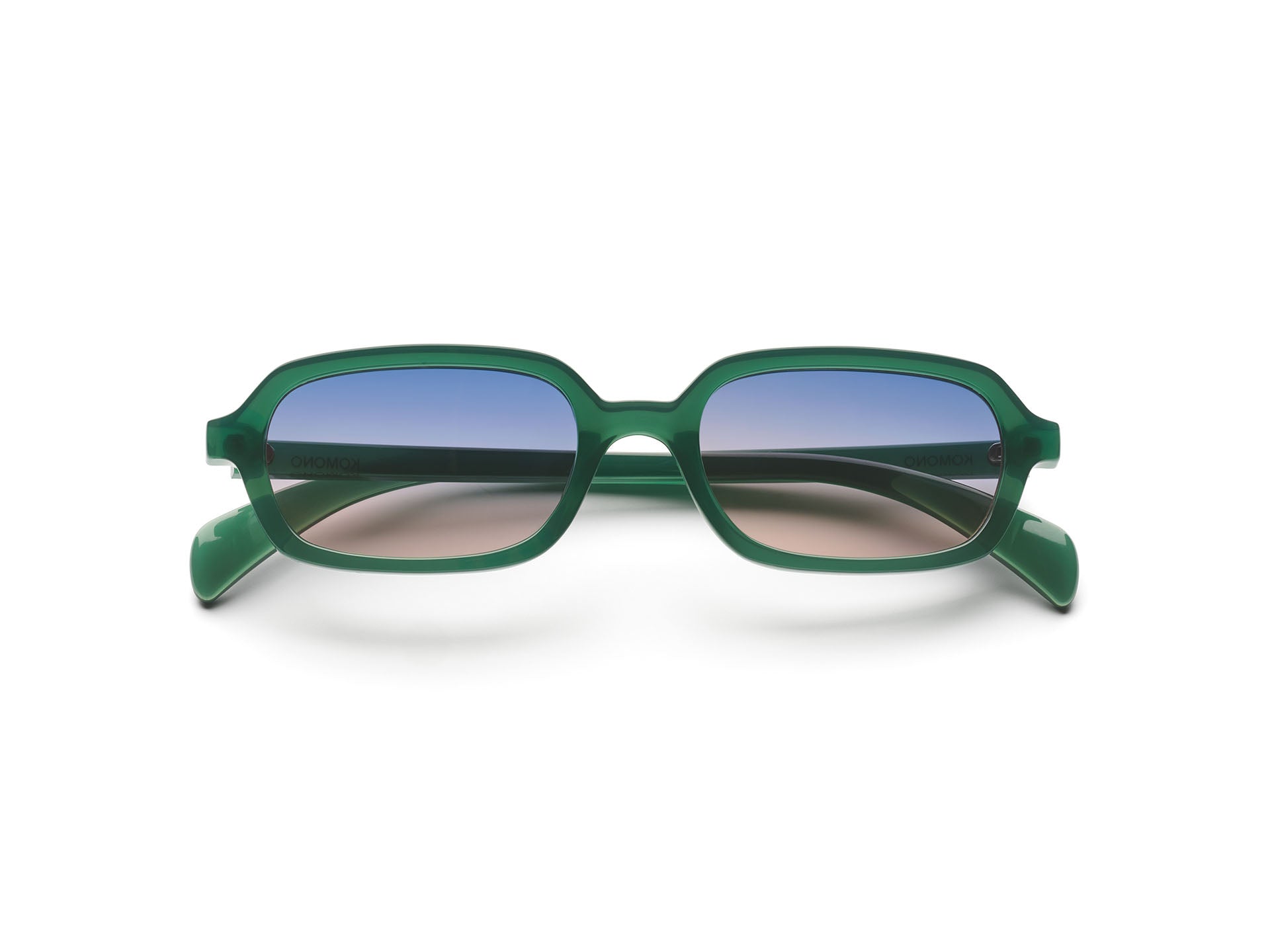 komono-hayden-green-jungle-lunettes-de-soleil-rectangulaires-style-secr-taire-an image 3