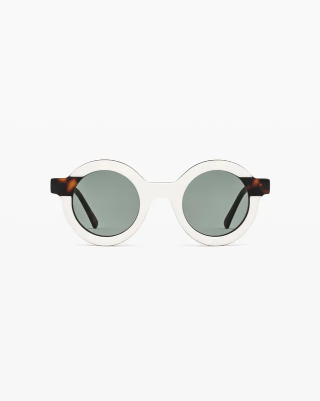 jimmy-fairly-la-spezia-lunettes-de-soleil-rondes-en-ac-tate-blanc-femme image 1