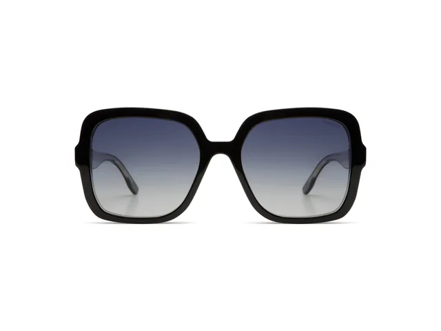 komono-miley-black-clear-white-gold-lunettes-de-soleil-carr-es-oversize-polaris- image 1