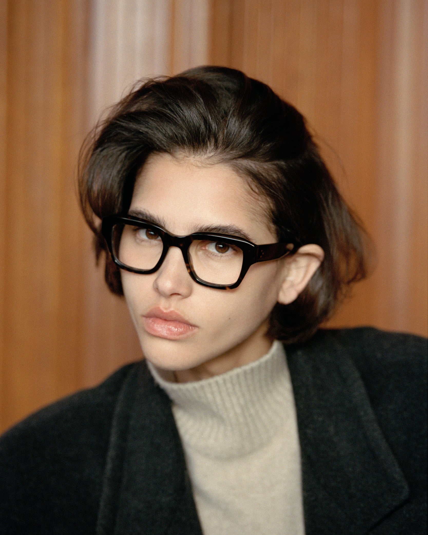 jimmy-fairly-la-celi-lunettes-de-vue-femme-carr-es-en-ac-tate-caille-fonc-e-tail image 2