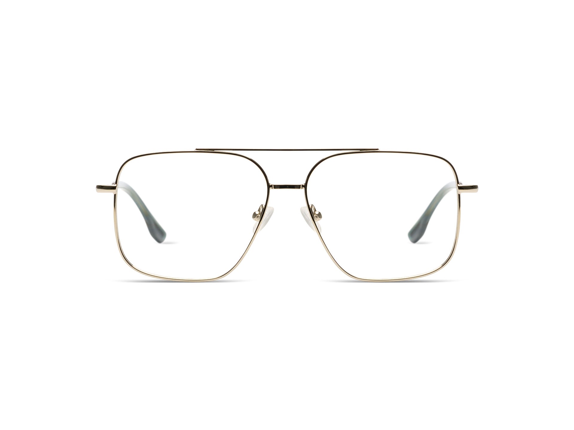 komono-jett-silver-glossy-monture-optique-aviateur-de-la-famille-elementary image 1