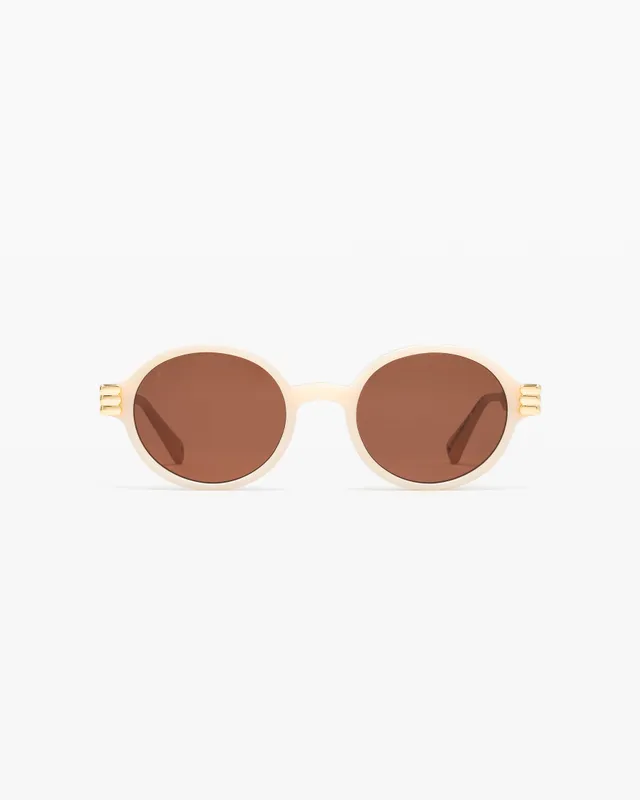 jimmy-fairly-la-carvi-lunettes-de-soleil-rondes-ivoire-en-ac-tate-femme image 1