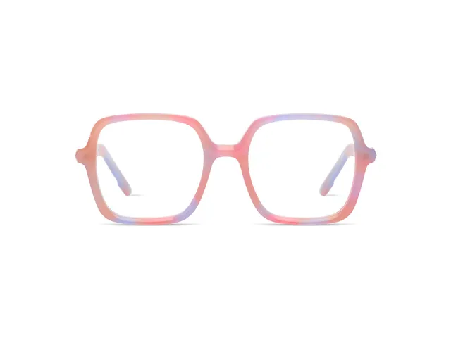 komono-barbara-slims-cotton-candy-sky-lunettes-de-soleil-rondes-acier-inoxydable image 1