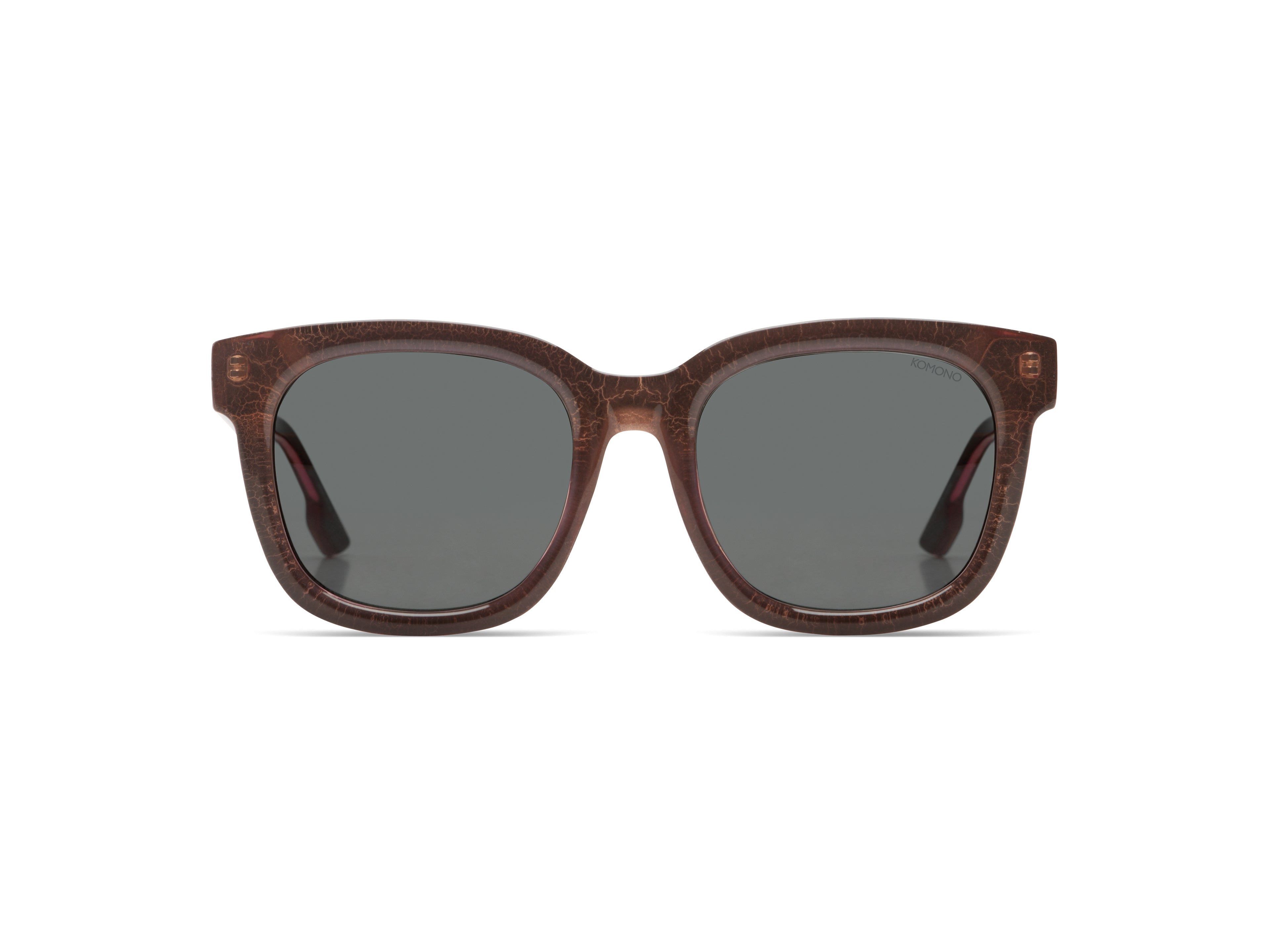 komono-sienna-rose-viper-lunettes-de-soleil-rectangulaires-oversize-bioplastique image 1