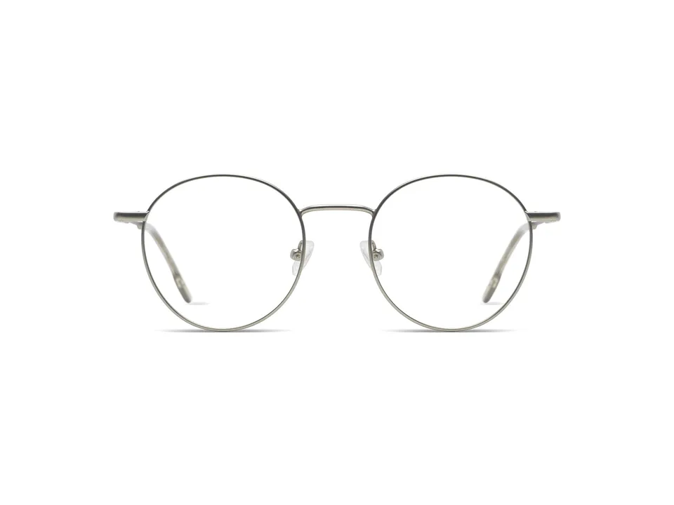 komono-pete-silver-lunettes-de-vue-rondes-acier-inoxydable image 1