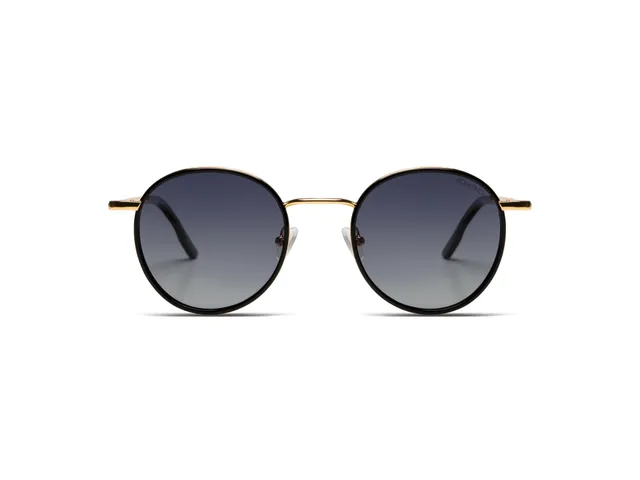 komono-pete-gold-black-lunettes-ovale-acier-inoxydable image 1