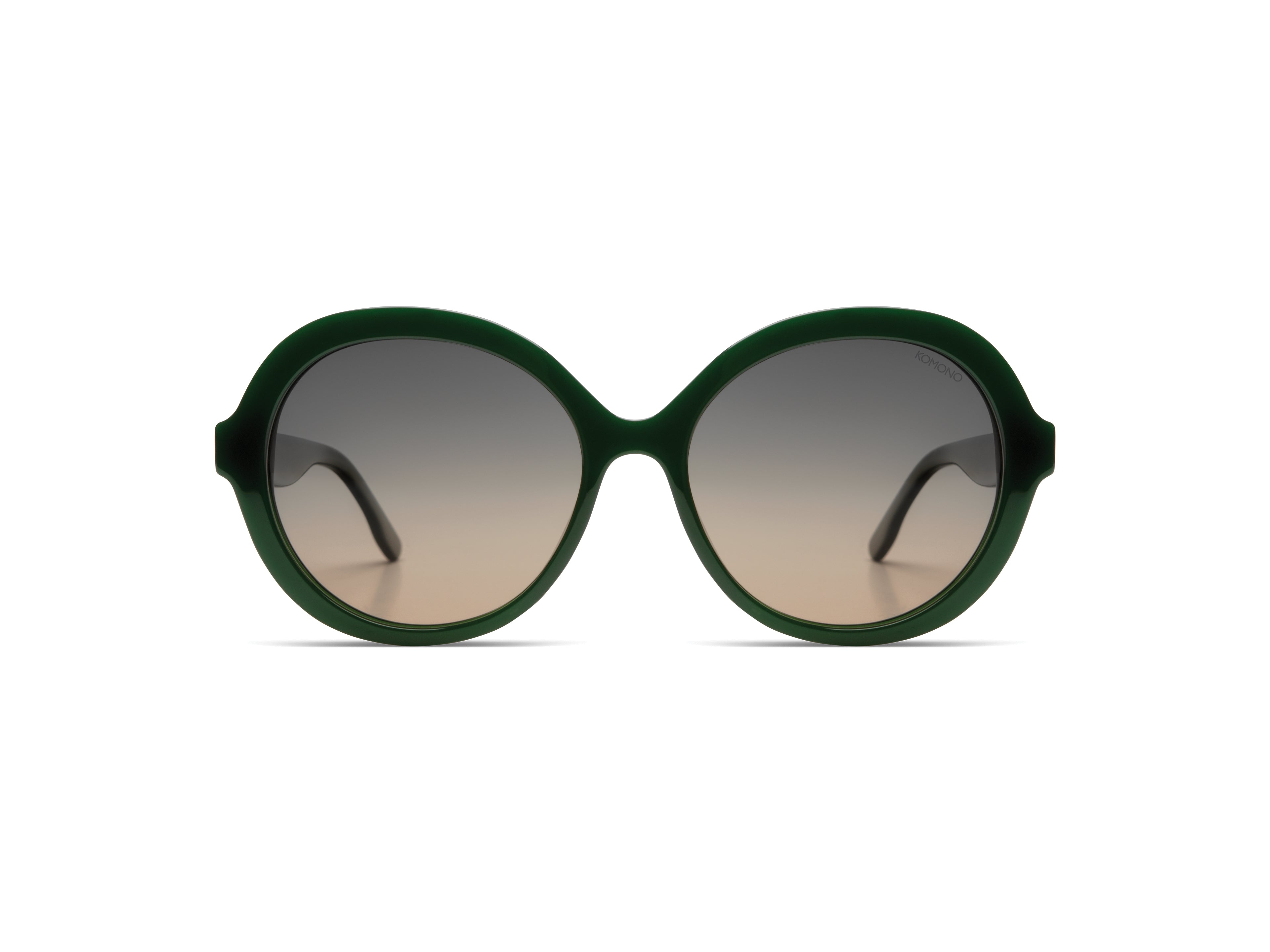 komono-misty-hunter-white-gold-lunettes-de-soleil-rondes-oversize-verres-polaris image 1